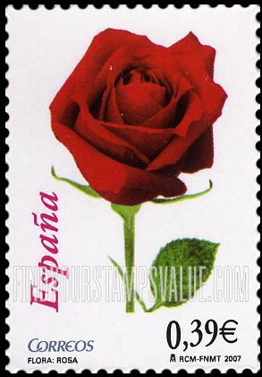 FindYourStampsValue: Red Rose