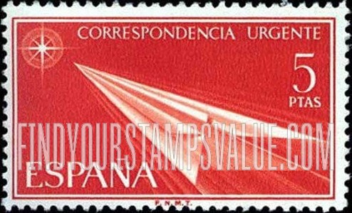 FindYourStampsValue: Special Delivery: Spanish State, “Flight”