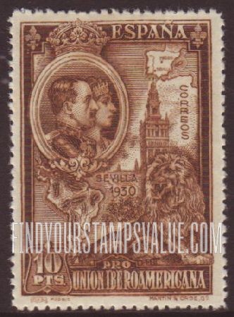 FindYourStampsValue: King Alfonso XIII and Queen Victoria