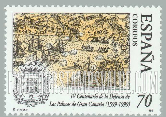FindYourStampsValue: Defense of Las Palmas de Gran Canaria, 400th Anniversary