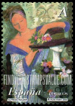 FindYourStampsValue: Paintings by Alfredo Roldán