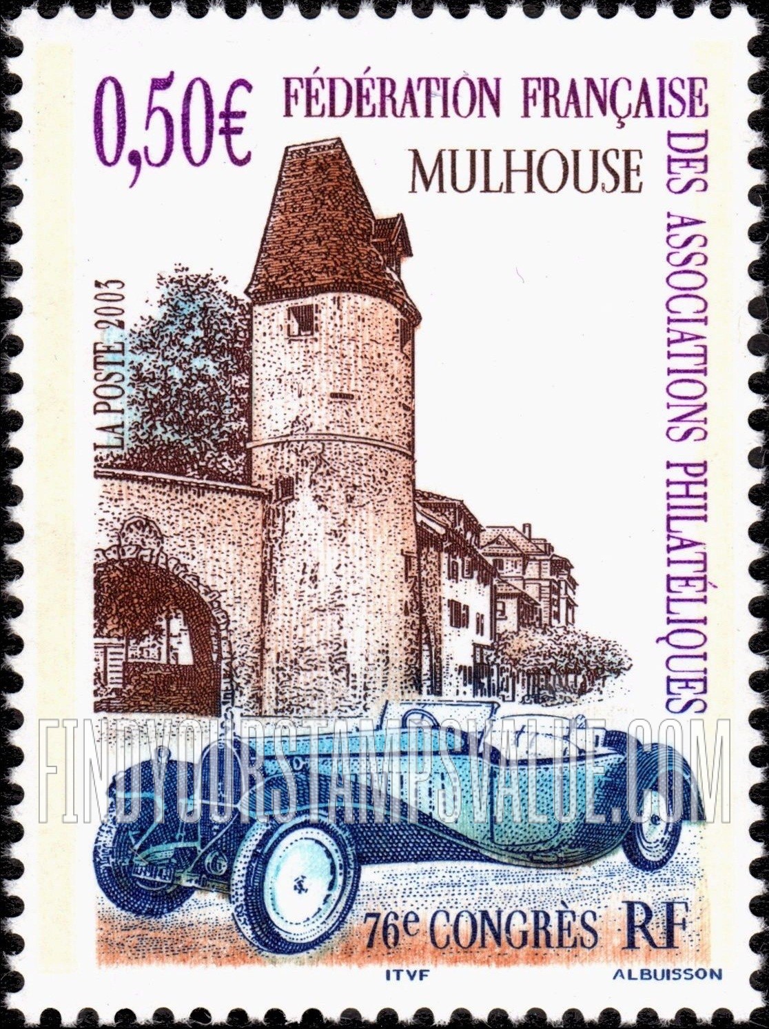FindYourStampsValue: French Federation of Philatelic Associations 76th Congress, Mulhouse