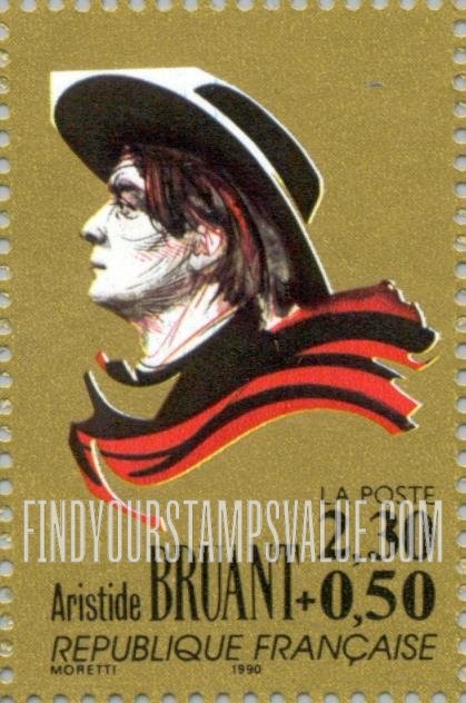 FindYourStampsValue: SEMI-POSTAL - Aristide Bruant