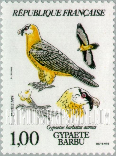 FindYourStampsValue: Local Birds: Gypaetus barbatus