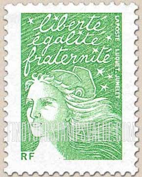 FindYourStampsValue: Marianne Type of 1997 Inscribed “RF” at Lower Left