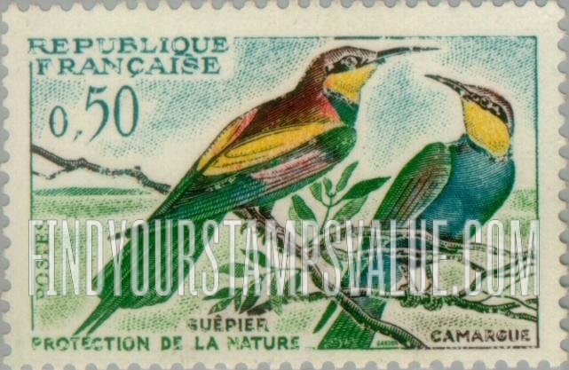 FindYourStampsValue: European bee-eaters
