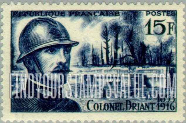 FindYourStampsValue: Colonel Emil Driant