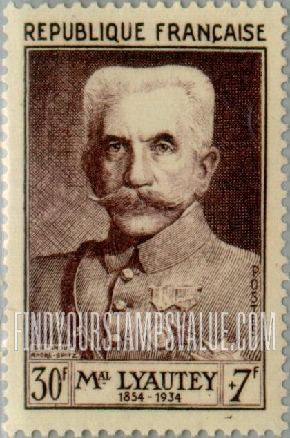 FindYourStampsValue: SEMI-POSTAL - Marshal Hubert Lyautey