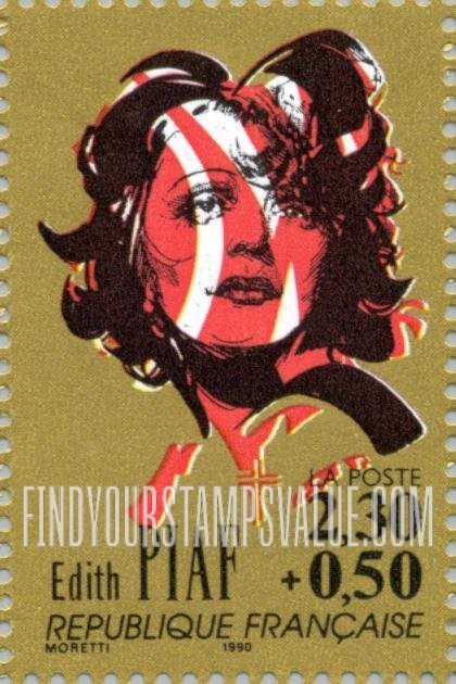 FindYourStampsValue: SEMI-POSTAL - Edith Piaf