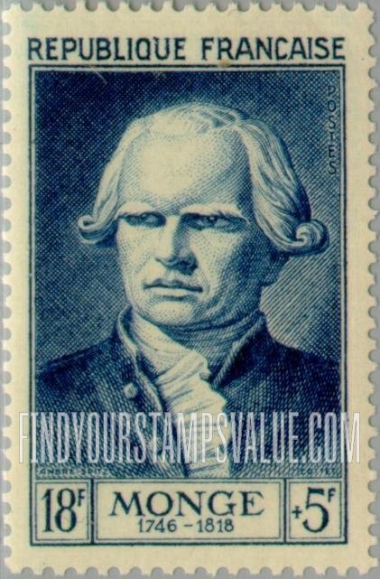 FindYourStampsValue: SEMI-POSTAL - Gaspard Monge