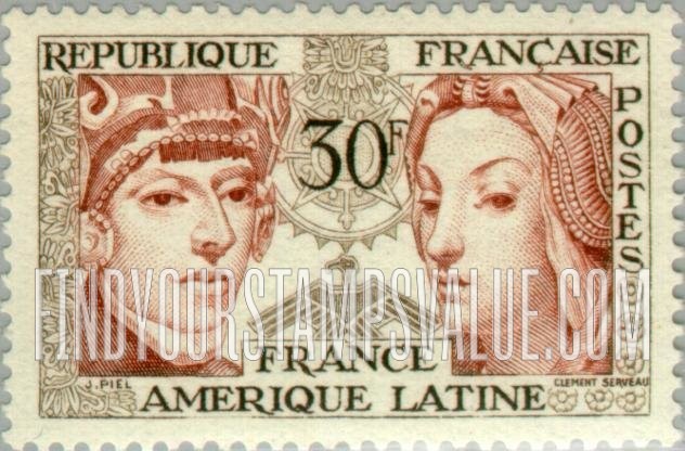 FindYourStampsValue: Symbols of Latin American and French Culture