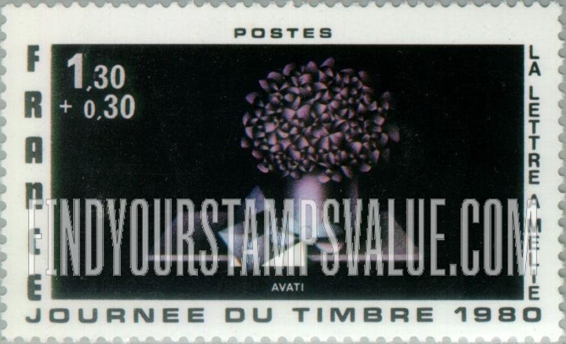 FindYourStampsValue: SEMI-POSTAL - The Letter to Melie, by Avati, Stamp Day, 1980