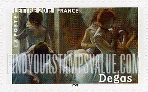 FindYourStampsValue: Impressionist Paintings: Dancers, by Edgar Degas