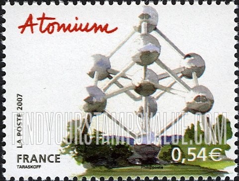 FindYourStampsValue: European Capitals Type of 2002: Atomium