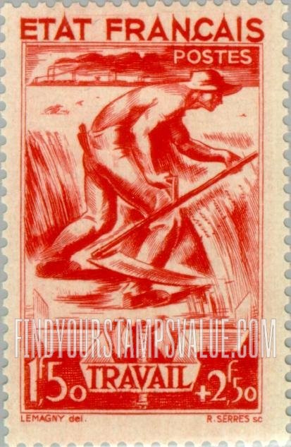 FindYourStampsValue: SEMI-POSTAL - “Work”