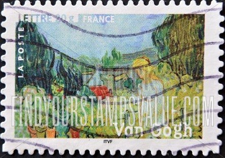 FindYourStampsValue: Impressionist Paintings: Marguerite Gachet in the Garden, by Vincent van Gogh