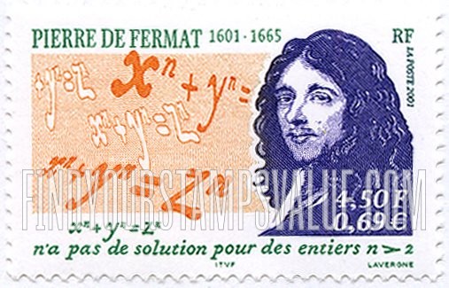 FindYourStampsValue: Pierre de Fermat (1601-65), Mathematician
