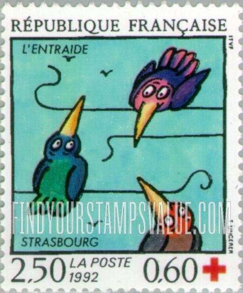 FindYourStampsValue: SEMI-POSTAL - Mutual Aid, Strasbourg