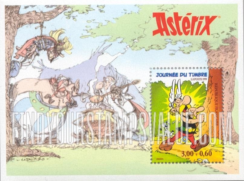 FindYourStampsValue: Asterix, by Albert Uderzo and Rene Goscinny