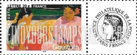 FindYourStampsValue: Impressionist Paintings: Women of Tahiti on the Beach, by Paul Gauguin