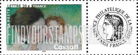 FindYourStampsValue: Impressionist Paintings: Mother and Child, by Mary Cassatt