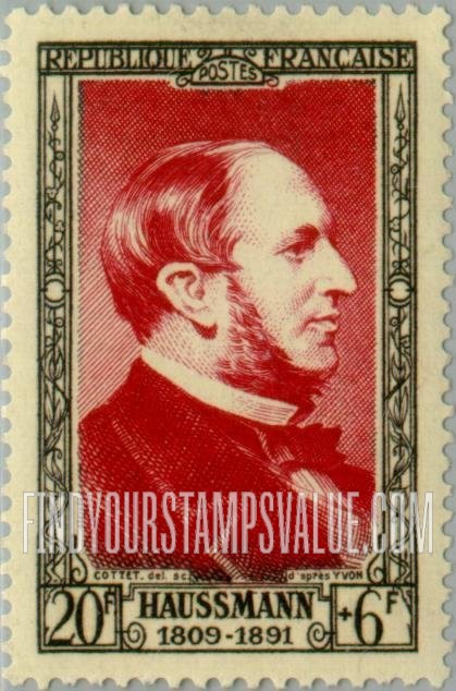FindYourStampsValue: SEMI-POSTAL - Georges-Eugene Haussmann