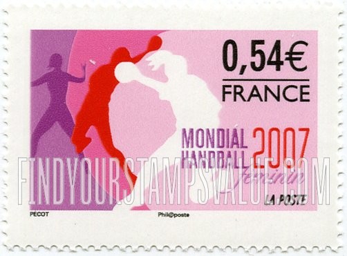FindYourStampsValue: 2007 Women’s World Handball Championships, France