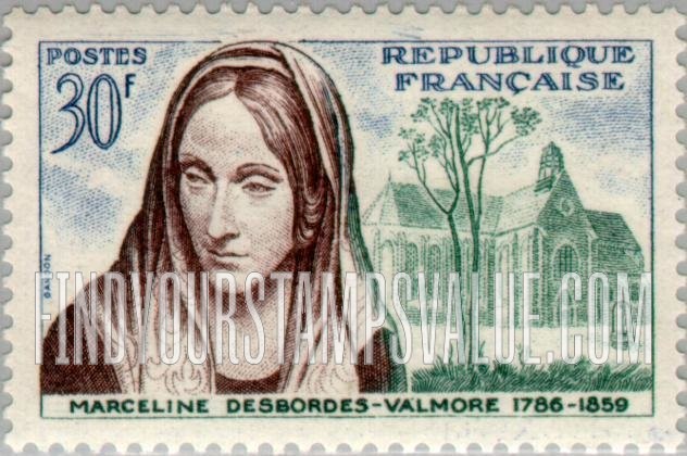 FindYourStampsValue: Marceline Desbordes-Valmore