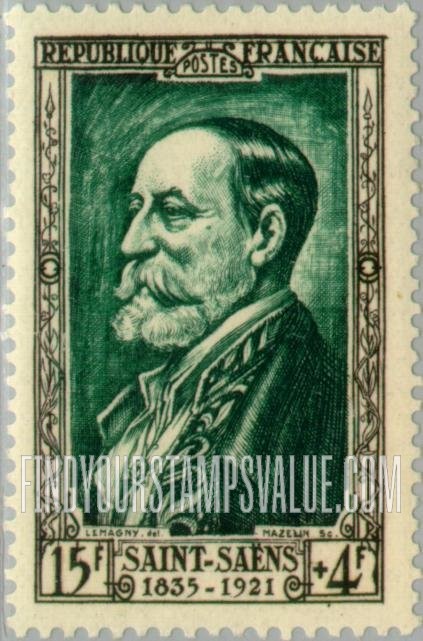 FindYourStampsValue: SEMI-POSTAL - Camille Saint-Saens