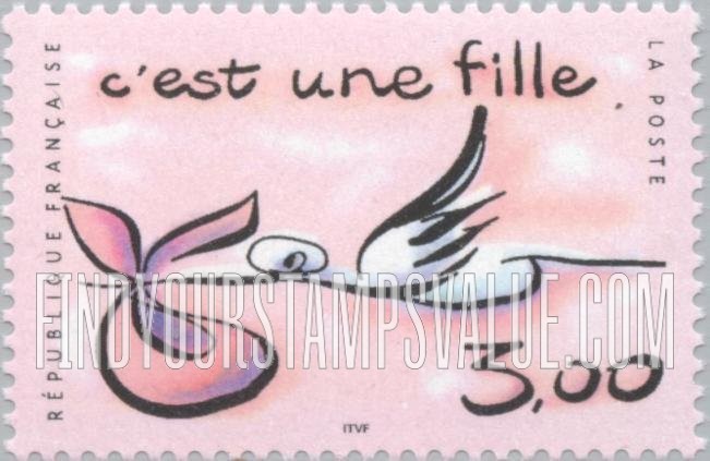 FindYourStampsValue: It’s a girl (C’est une fille)
