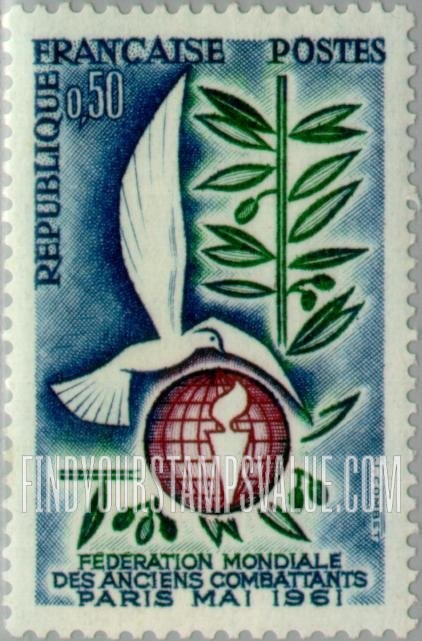 FindYourStampsValue: Dove, Olive Branch and Federation Emblem