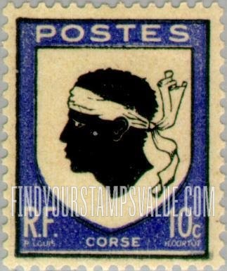 FindYourStampsValue: Arms of Corsica