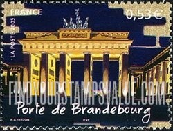 FindYourStampsValue: European Capitals Type of 2002: Brandenburg Gate