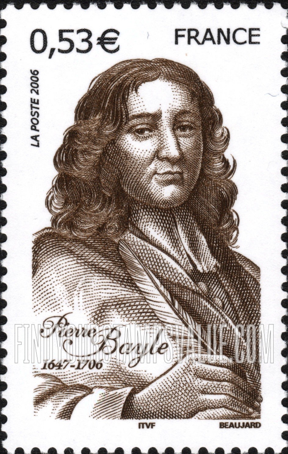 FindYourStampsValue: Pierre Bayle (1647-1706), Philiosopher