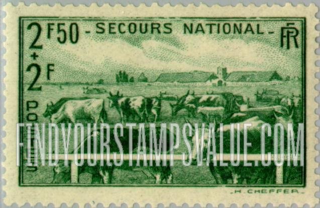 FindYourStampsValue: SEMI-POSTAL - Grazing Cattle