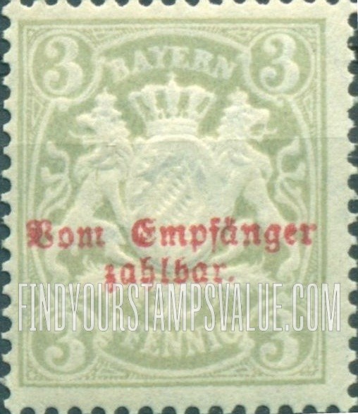 FindYourStampsValue: POSTAGE DUE - Coat of Arms: Type of 1876 Regular Issue Overprinted in Red