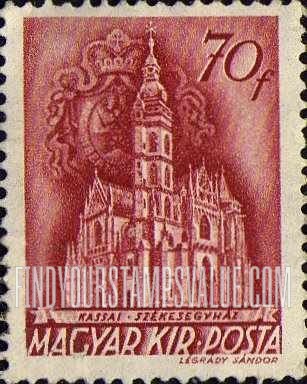 FindYourStampsValue: Cathedral of Kassa: Types of 1939
