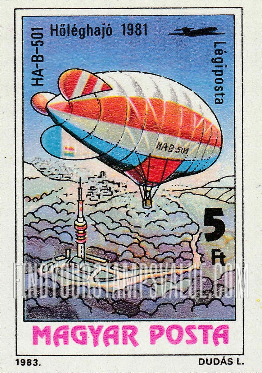 FindYourStampsValue: Manned Flight Bicentenary 1981- Various hot air balloons