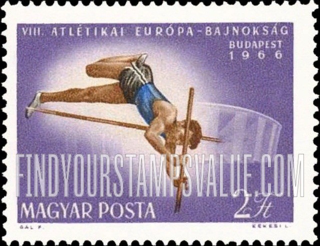 FindYourStampsValue: Pole vault & Stadium