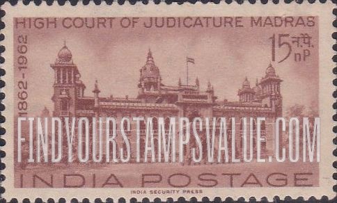 FindYourStampsValue: Republic of India: High Court, Madras - भारत गणराज्य: मद्रास उच्च न्यायालय