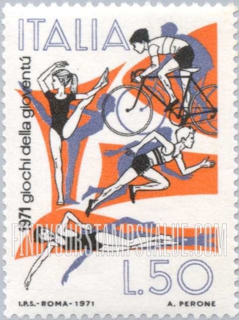 FindYourStampsValue: Gymnastics, cycling, track and swimming