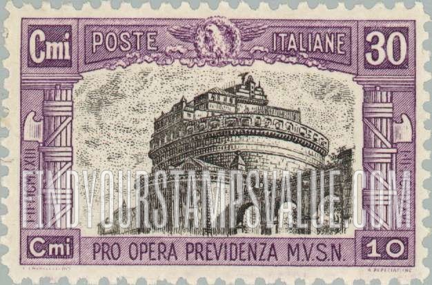 FindYourStampsValue: SEMI-POSTAL - Castle of St. Angelo