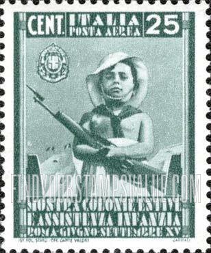 FindYourStampsValue: AIR POST - Child of the Balilla