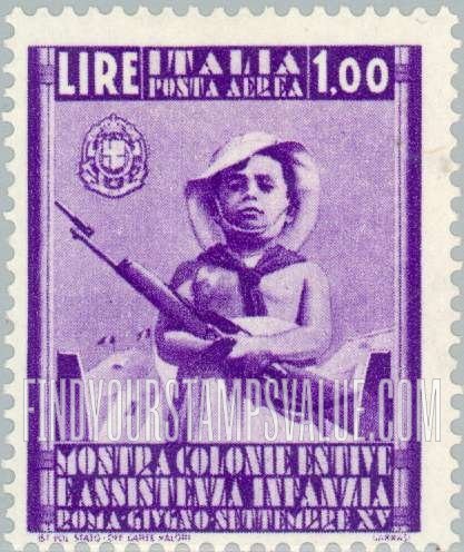 FindYourStampsValue: AIR POST - Child of the Balilla