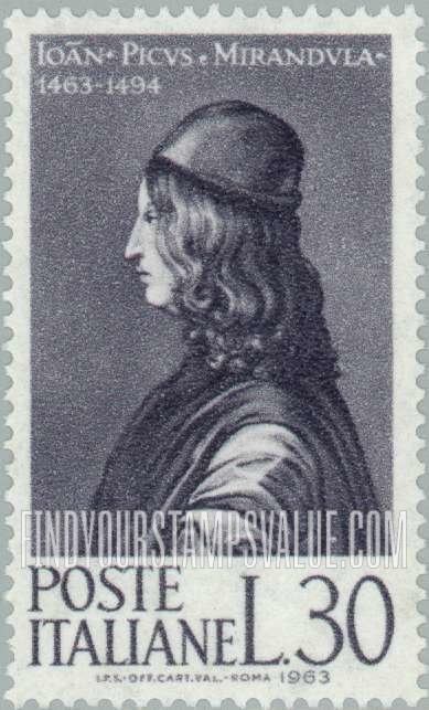 FindYourStampsValue: Count Giovanni Pico della Mirandola