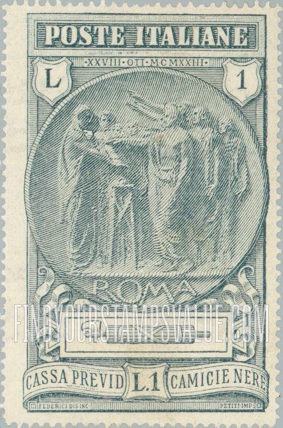 FindYourStampsValue: SEMI-POSTAL - Administering Fascist Oath