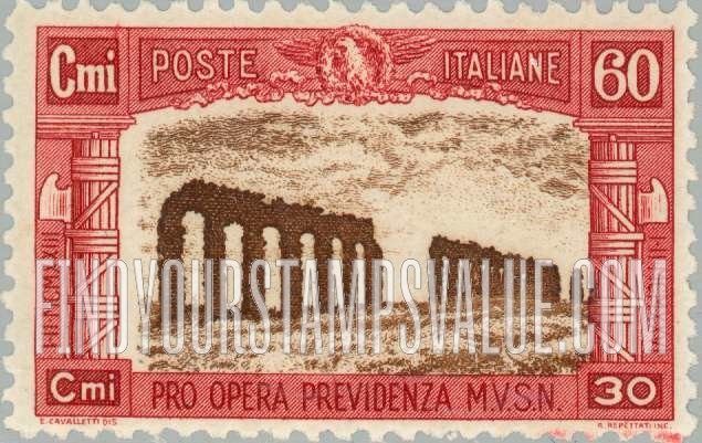 FindYourStampsValue: SEMI-POSTAL - Aqueduct of Claudius