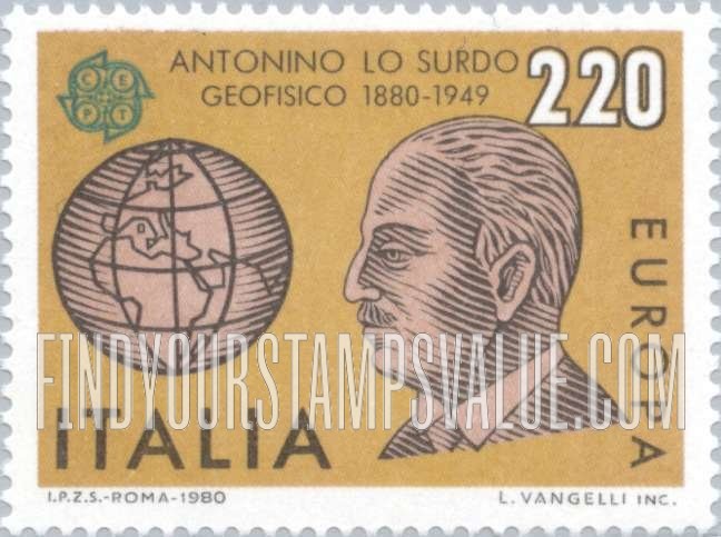 FindYourStampsValue: Europa: Antonio Lo Surdo (1880-1949) geophysicist