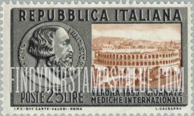 FindYourStampsValue: Girolamo Fracastoro and Stadium at Verona