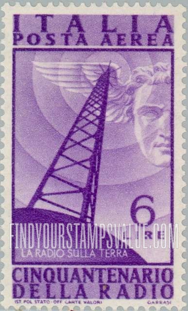 FindYourStampsValue: AIR POST - Radio on land